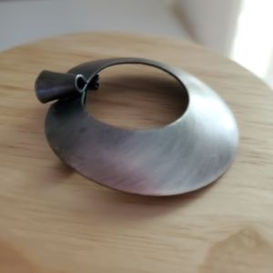 Copper brooch vintage circle